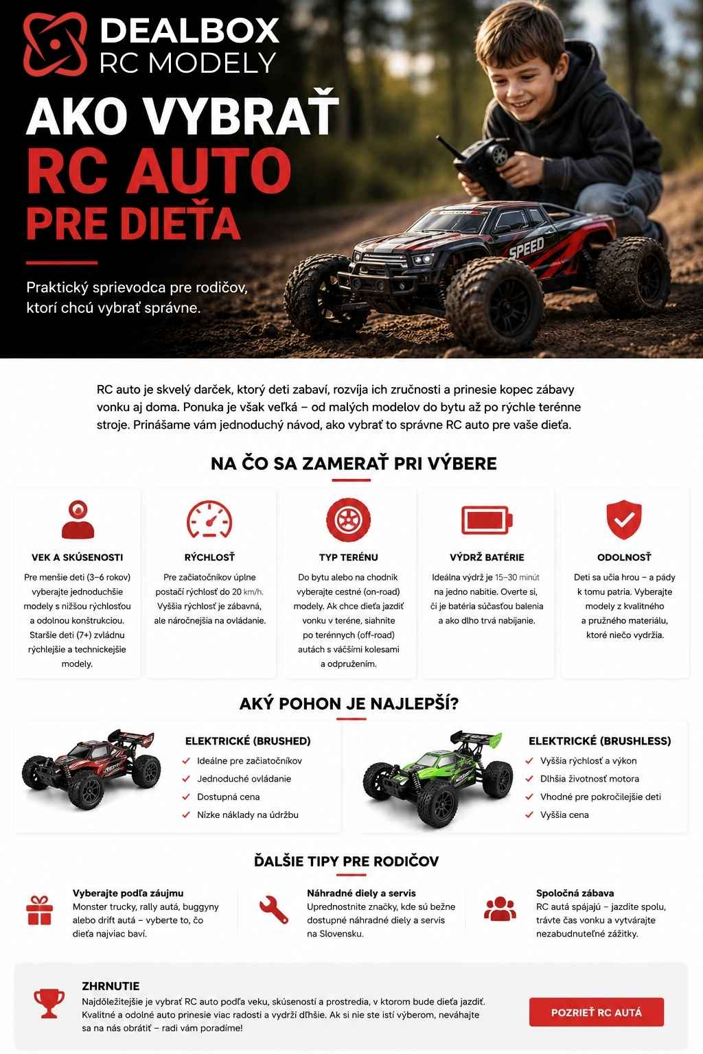 Rc auto pre dieťa, pomocník